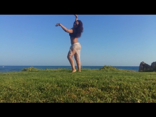 natalia kalinina - belly dance on the nissi beach