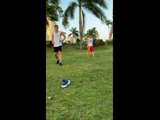 belami boys playing football ( instagram live )