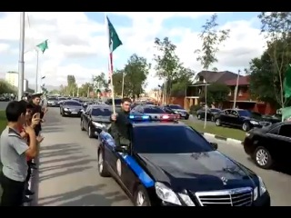 motorcade of ramzan kadyrov